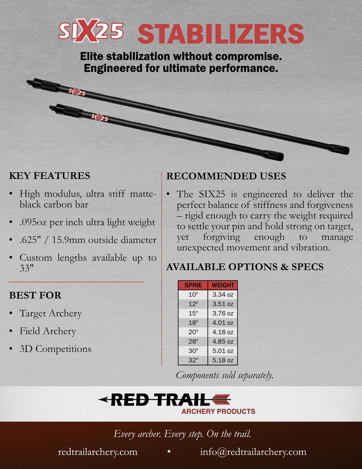 Run Techweb Stabilizer Stabilizers – Red Trail Archery